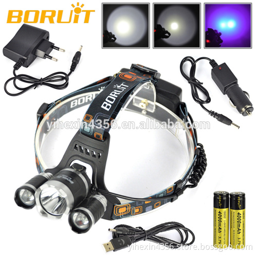 BORUIT RJ-3000 Purple Light UV Headlamp for Detection